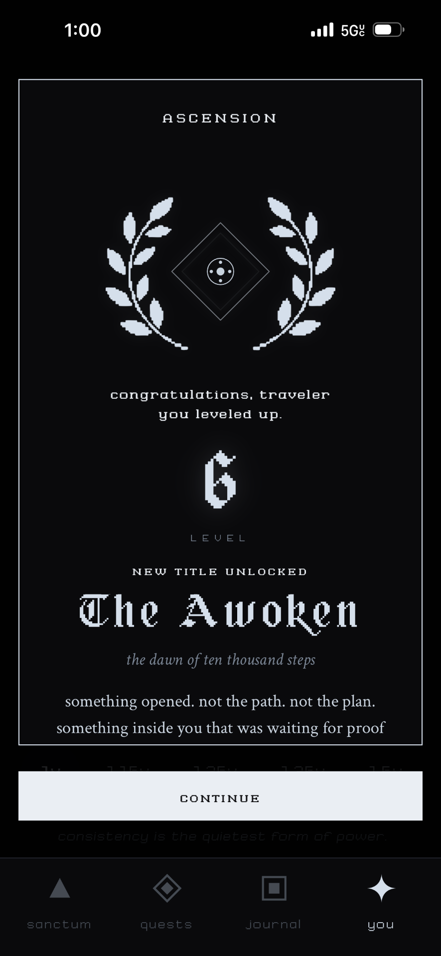 Level up. The Awoken unlocked.